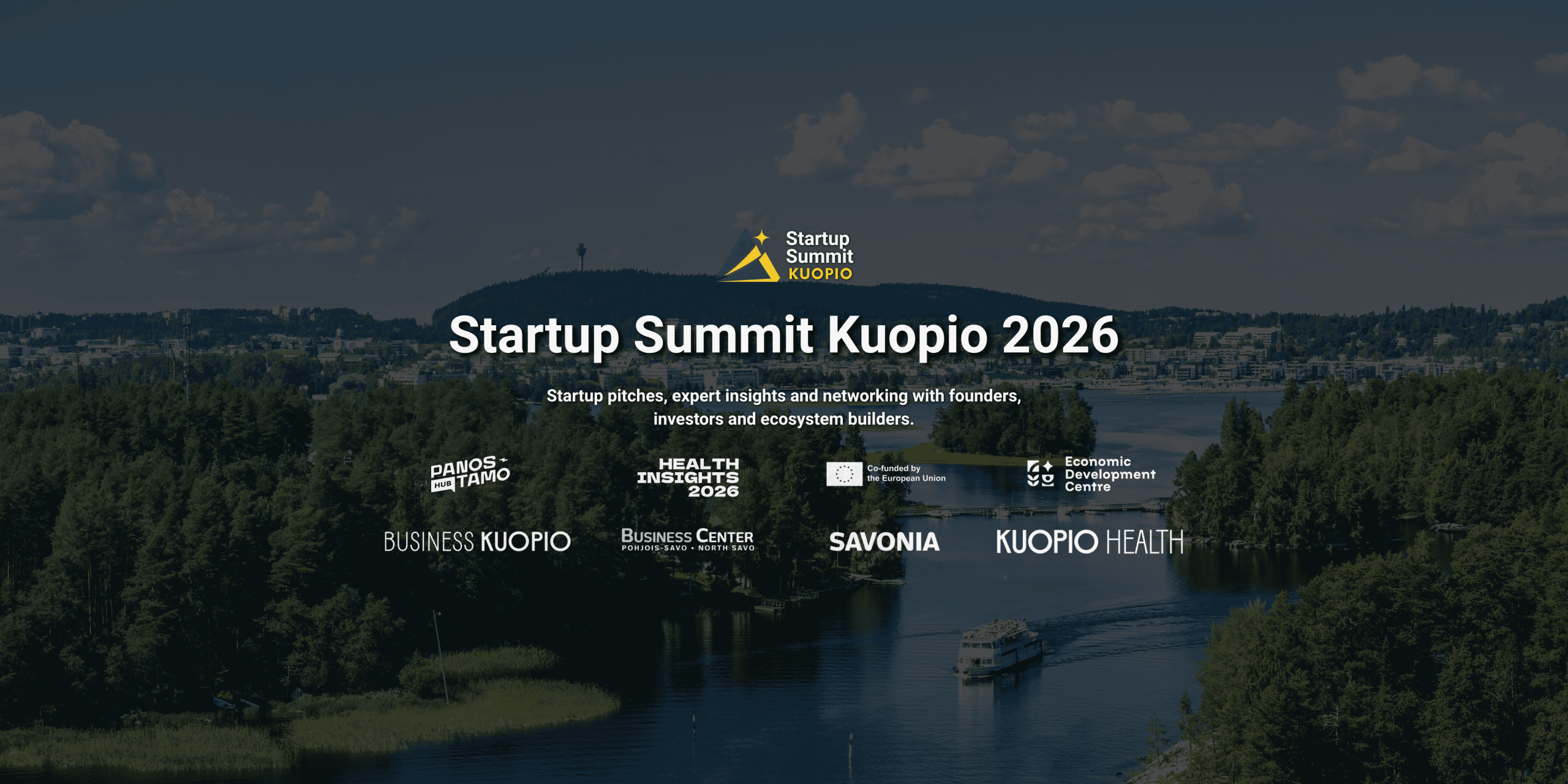 Startup Summit Kuopio 2026 kokoaa startupit ja sijoittajat Kuopioon elokuussa